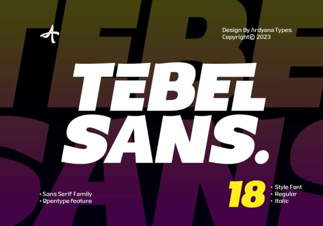 Tebel Sans Font Image 1