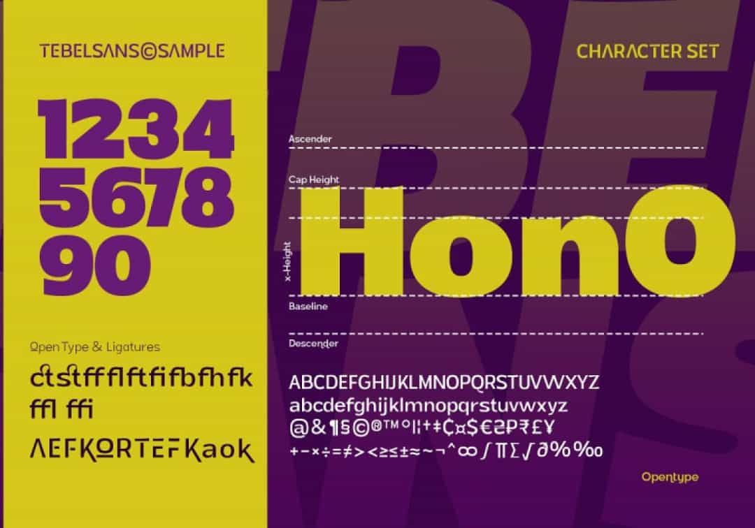 Tebel Sans Font Image 3