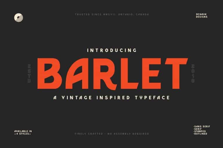Barlet Typeface Image 1