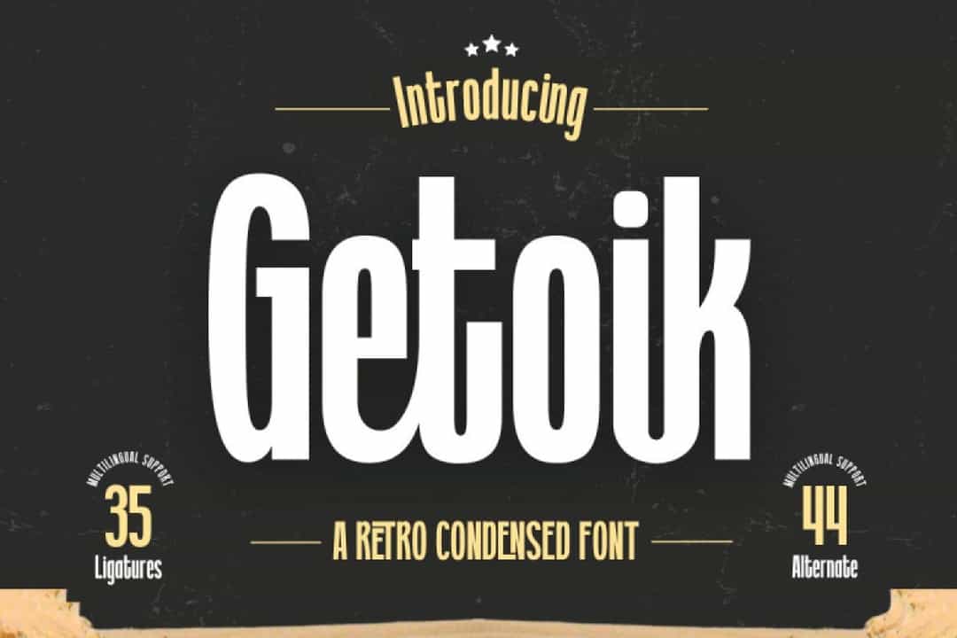 Getoik Font Image 1