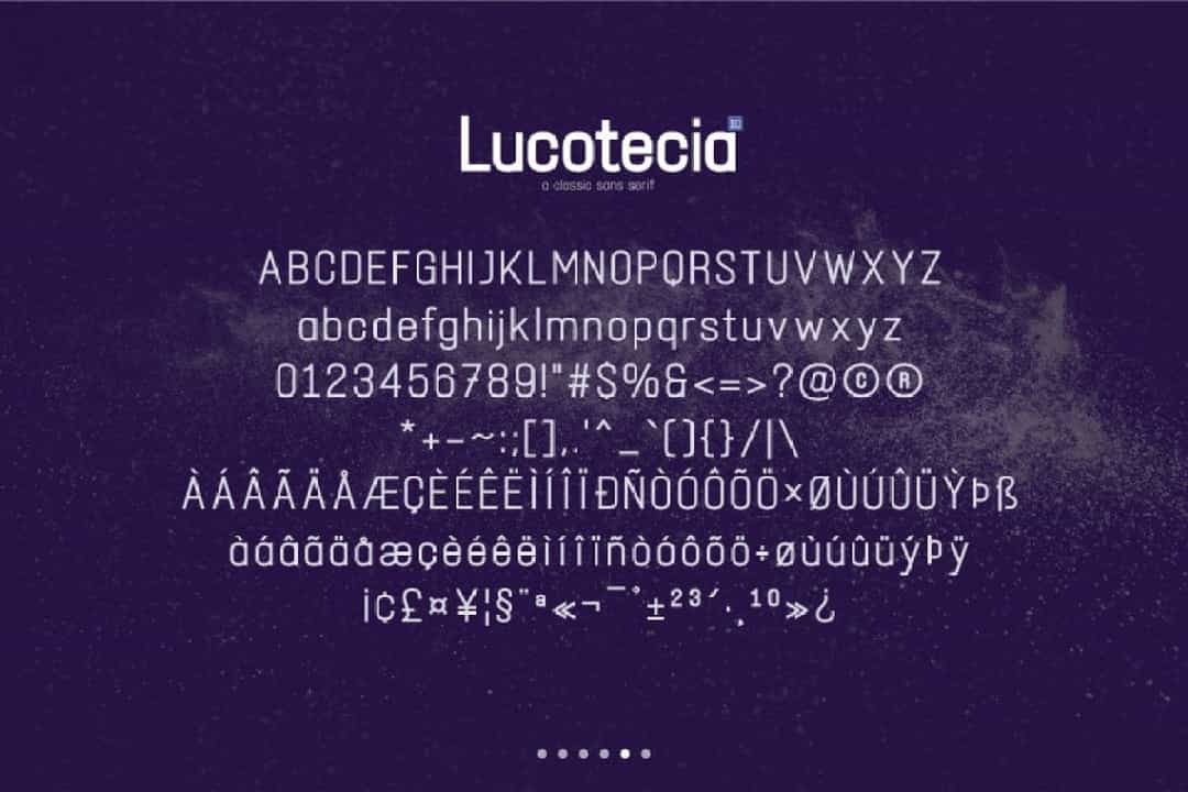 Lucotecia Font Image 3