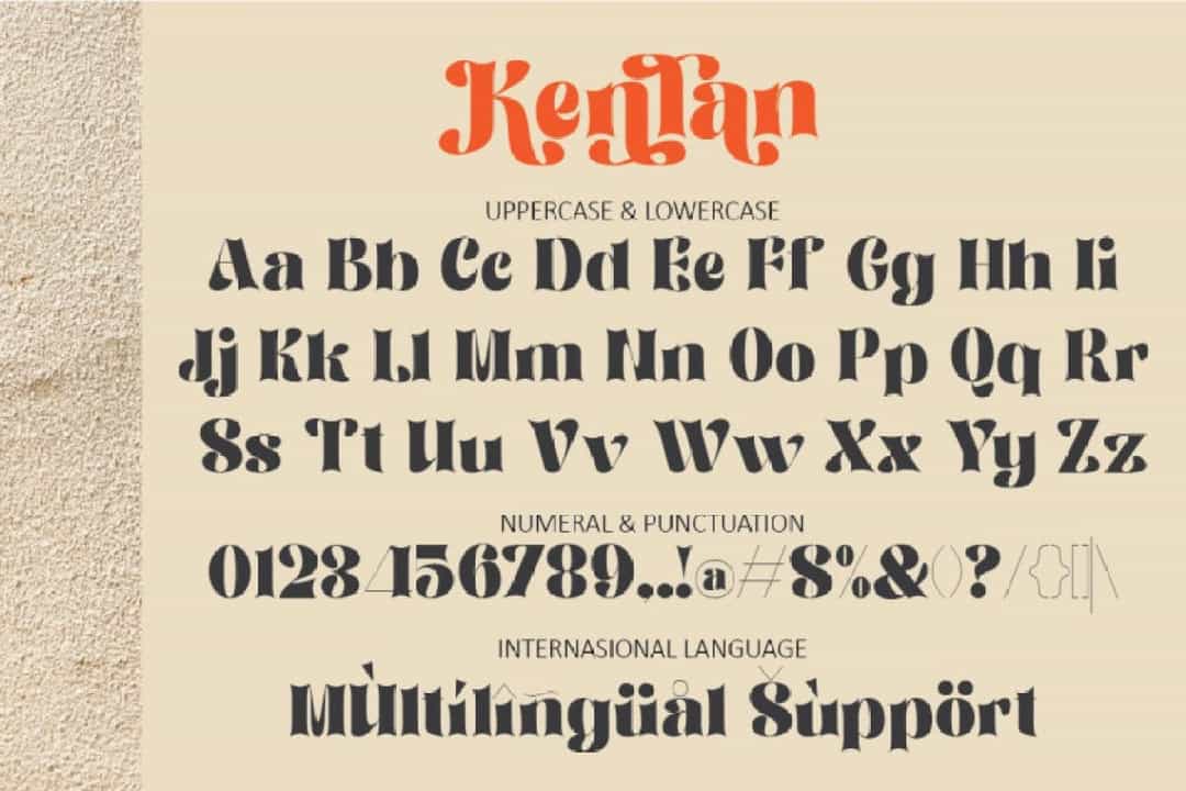 Kenlan Font Image 3