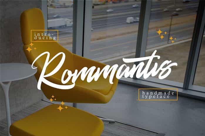 Rommantis Script Font Image 1