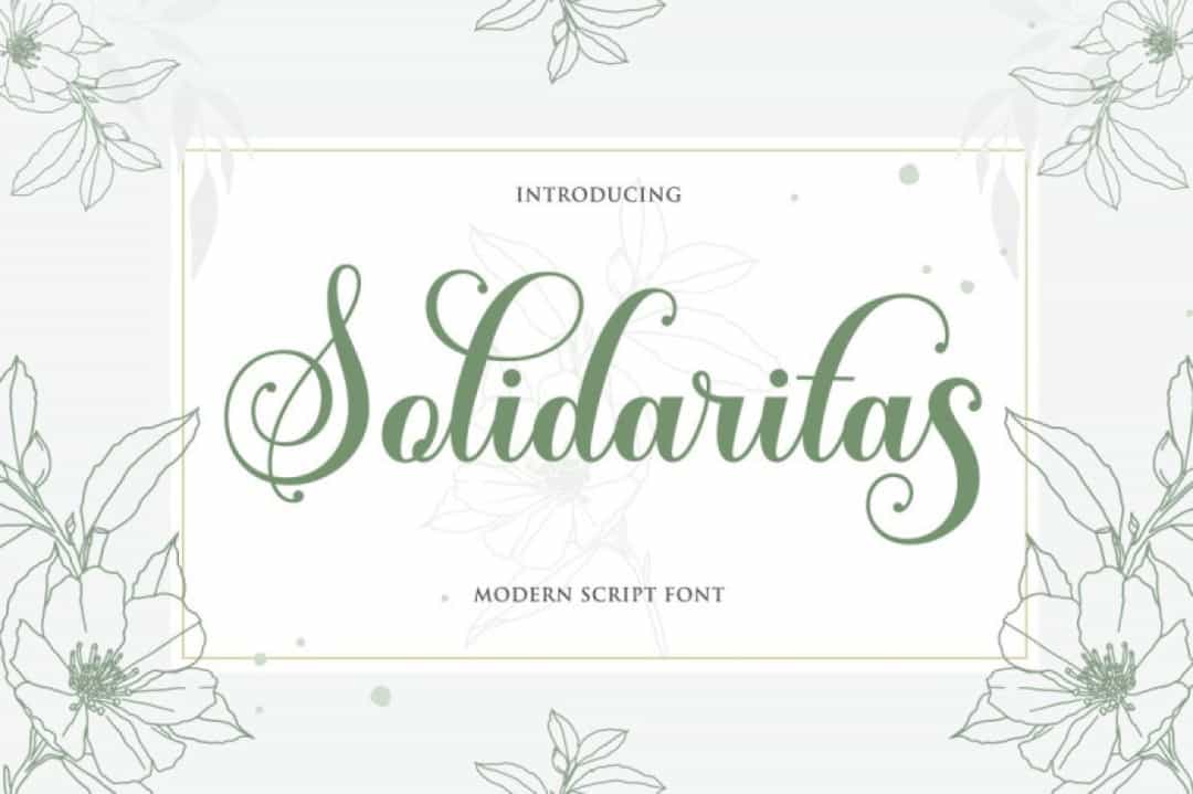 Solidaritas Font Image 1