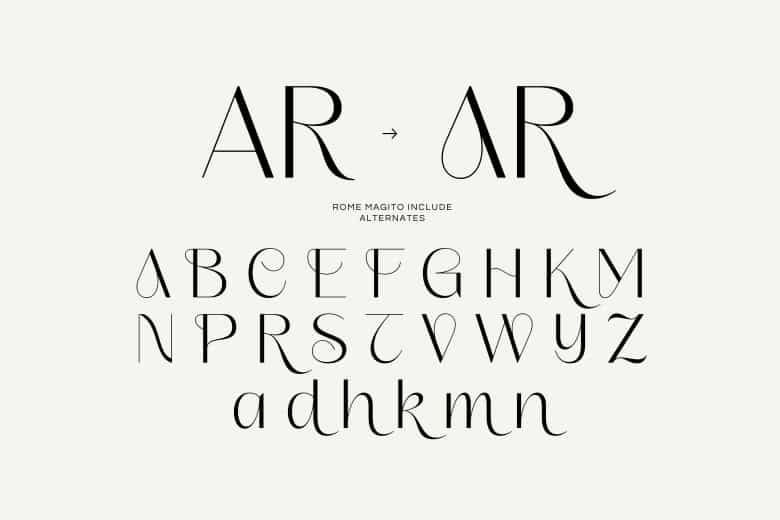 Rome Magito Font Image 2