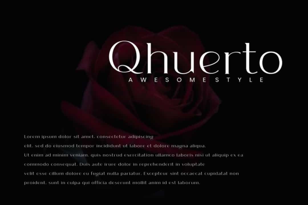 Qhuerto Font Image 2