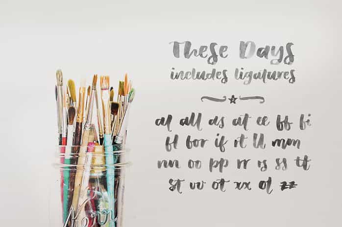 These Days SVG Font Image 2