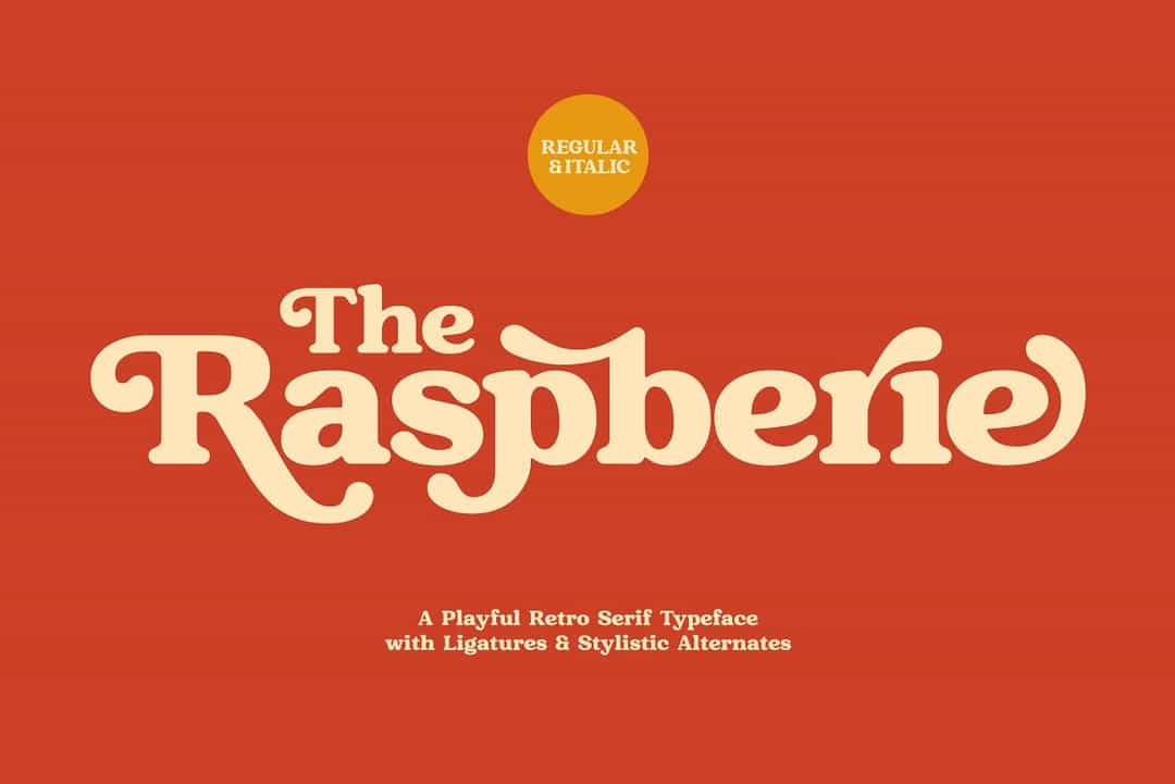Raspberie Font Image 1