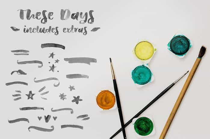 These Days SVG Font Image 3