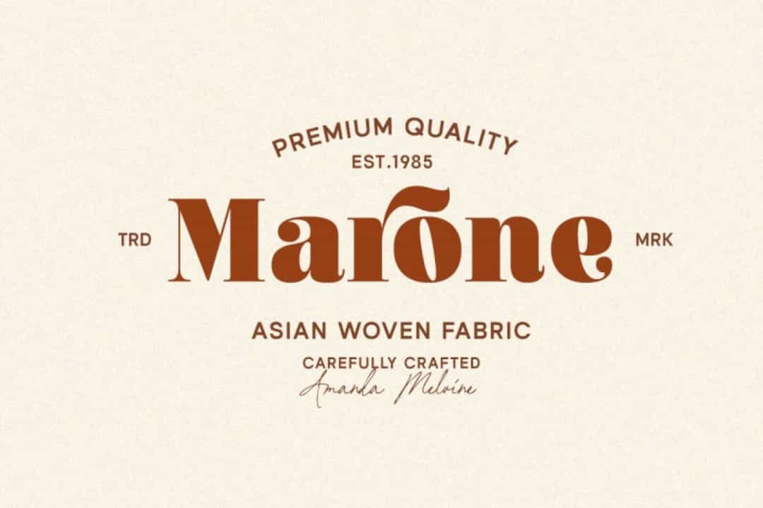 Billie Crimson Font Image 2