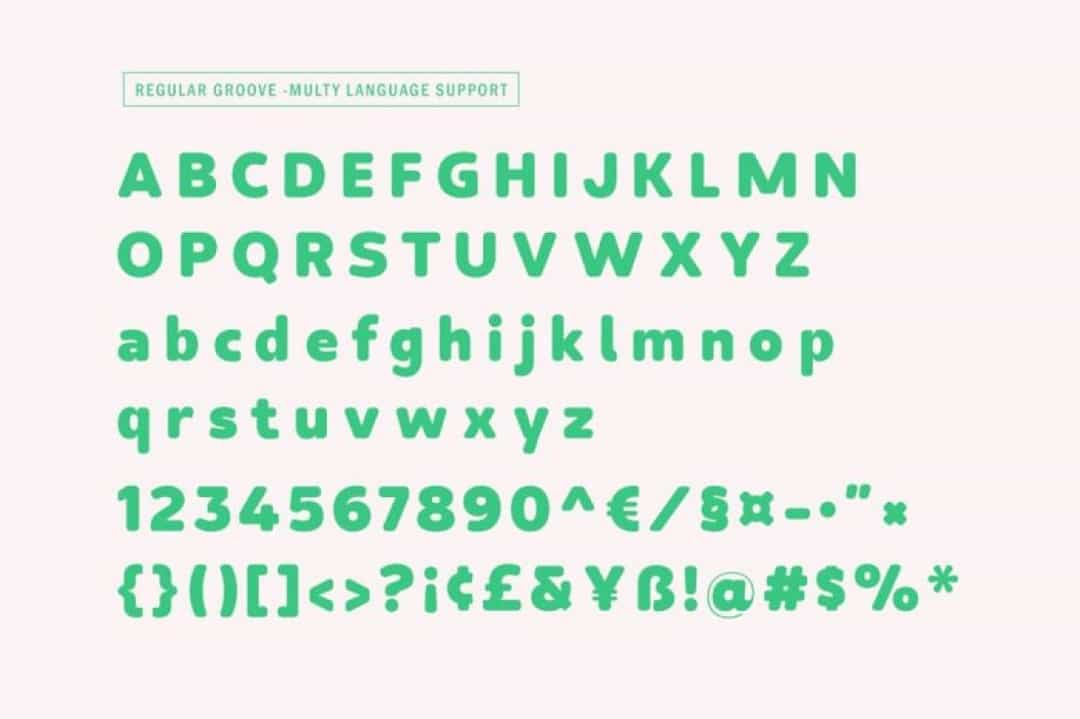 Back Groove Font Image 2