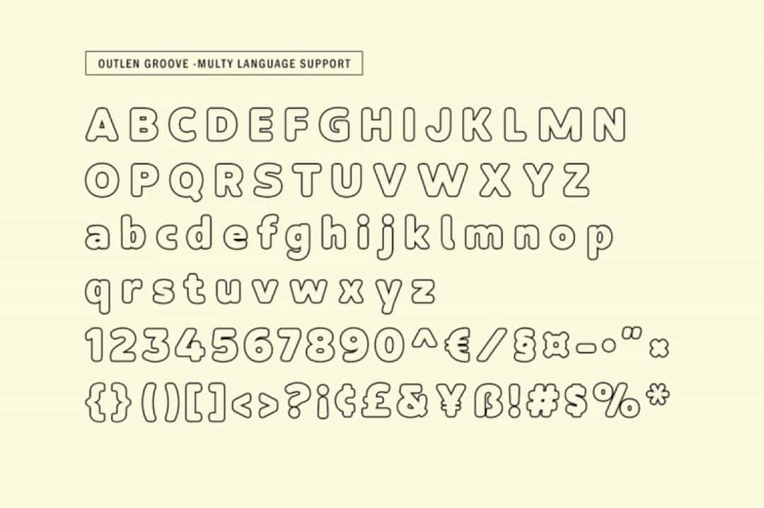 Back Groove Font Image 3