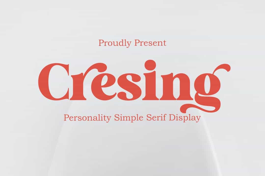 Cresing Font Image 1