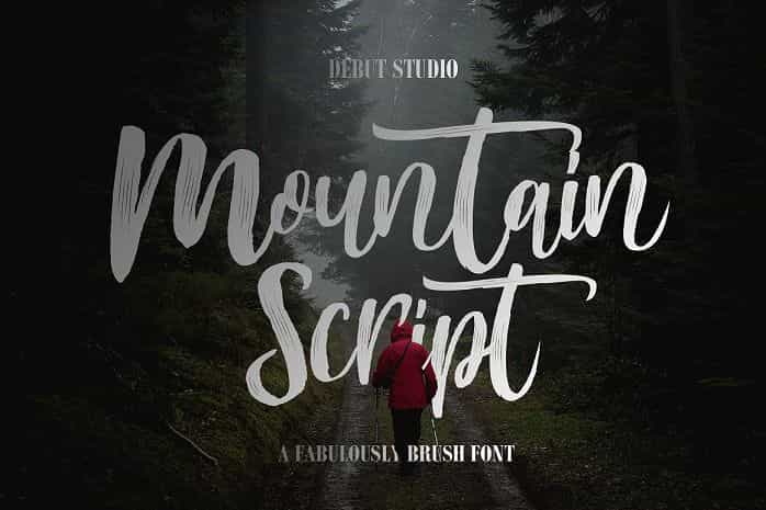 Mountain Brush Font Image 1