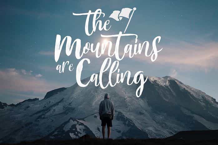 Mountain Brush Font Image 2