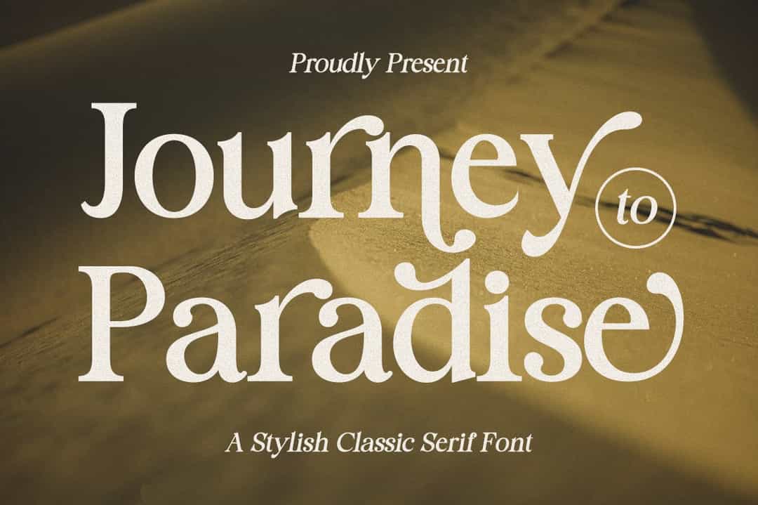 Journey To Paradise Font Image 1