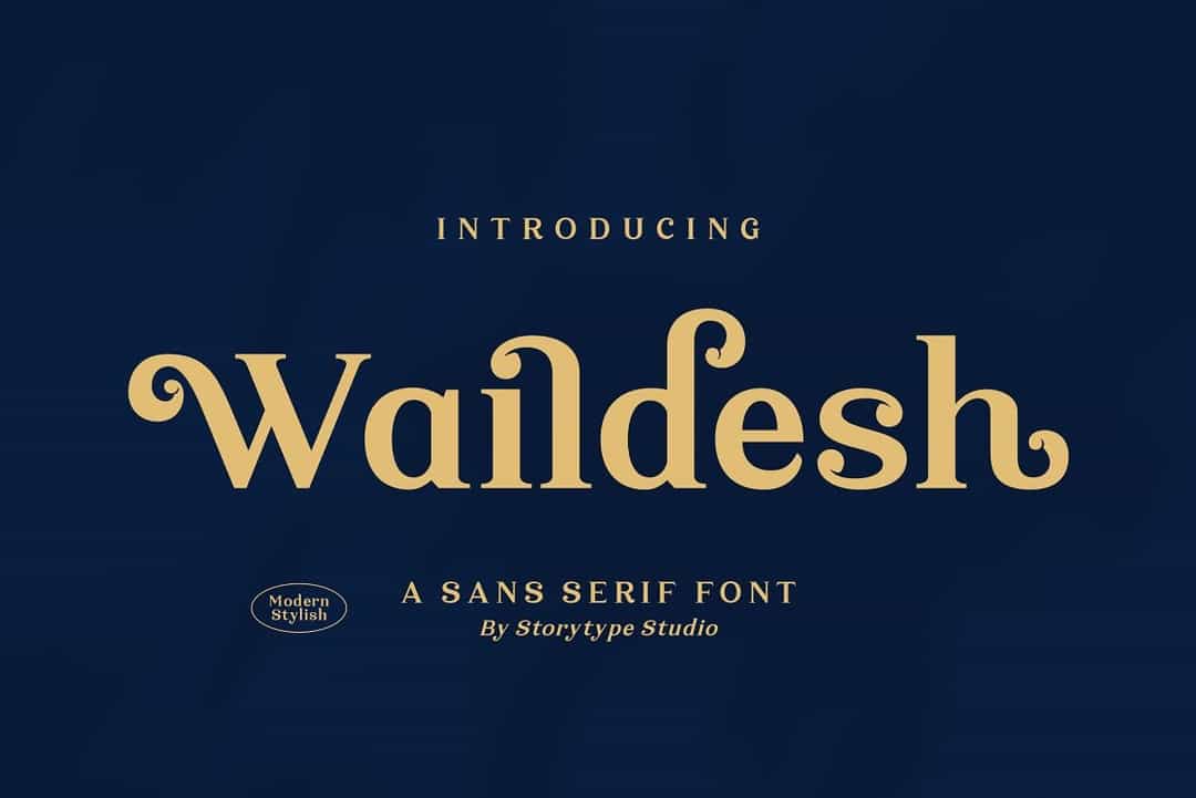 Waildesh Font Image 1