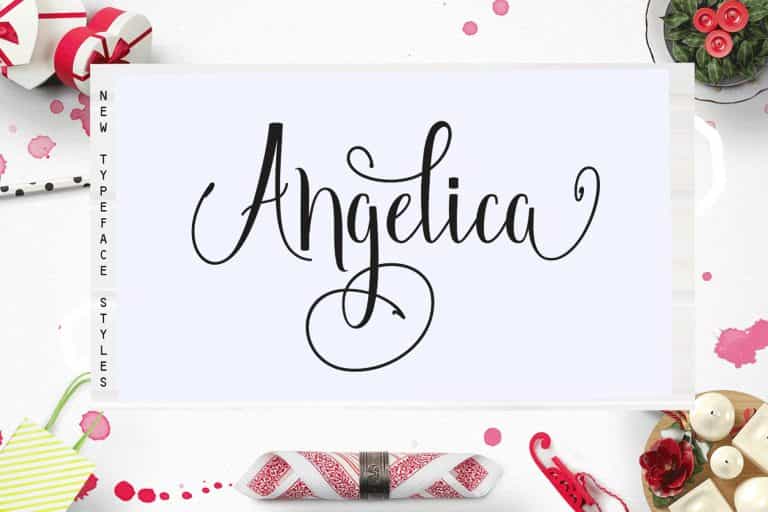 Angelica Script Font Image 1