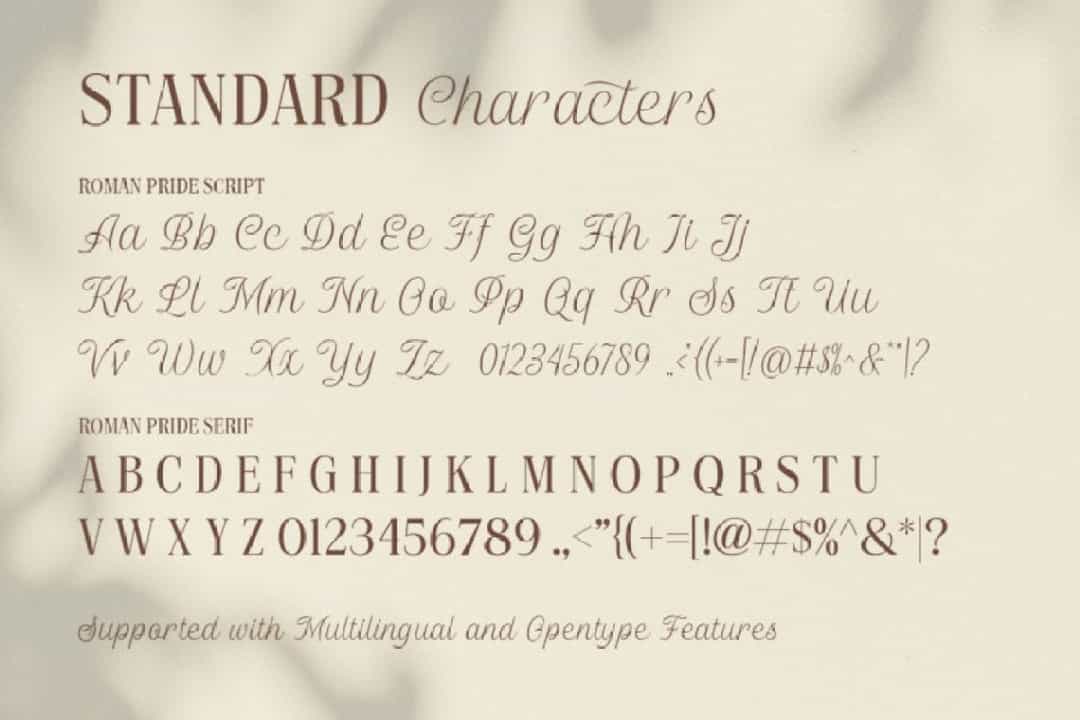 Roman Pride Font Image 3
