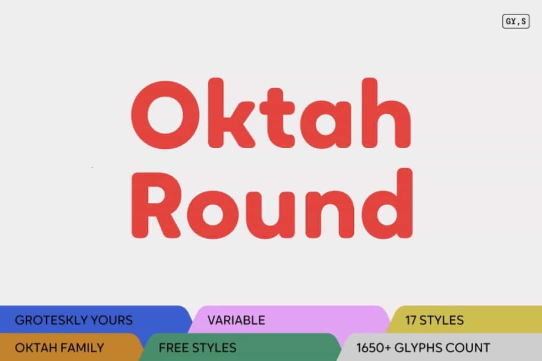 Oktah Round Font Image 1