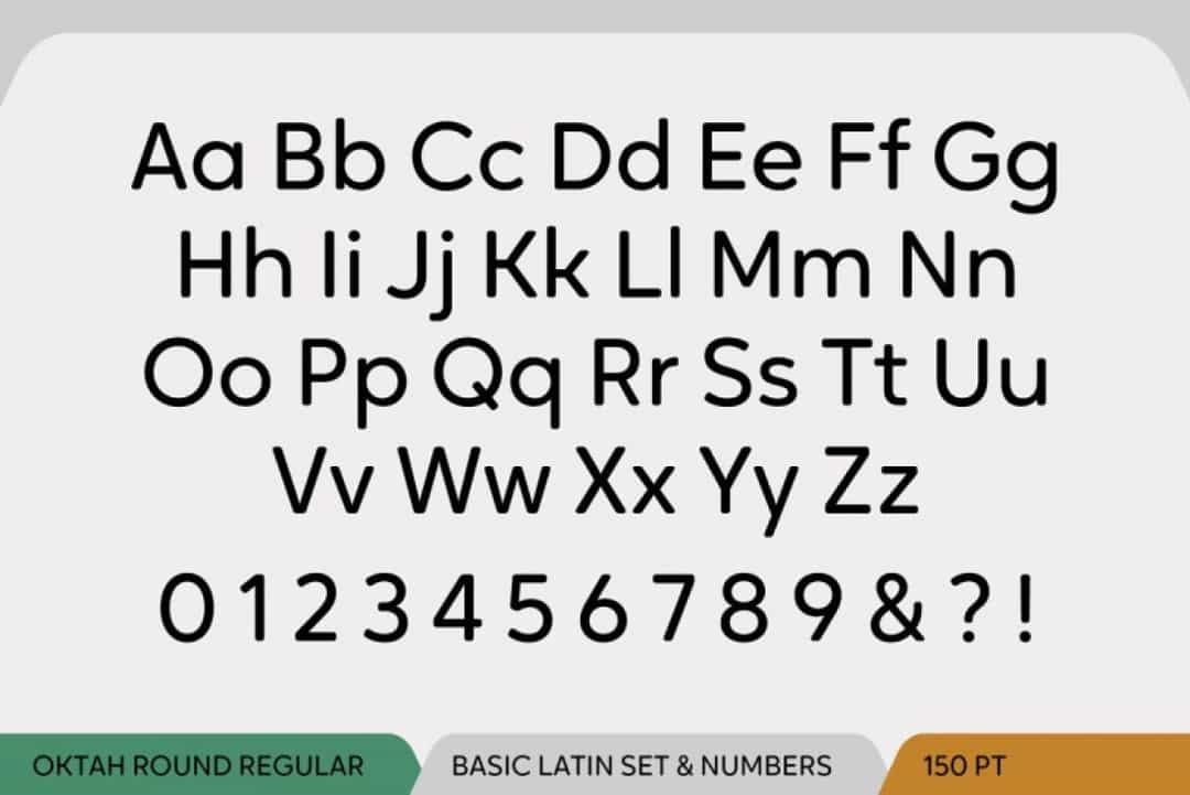 Oktah Round Font Image 3