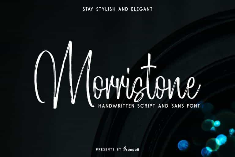 Morristone Brush Font Image 1