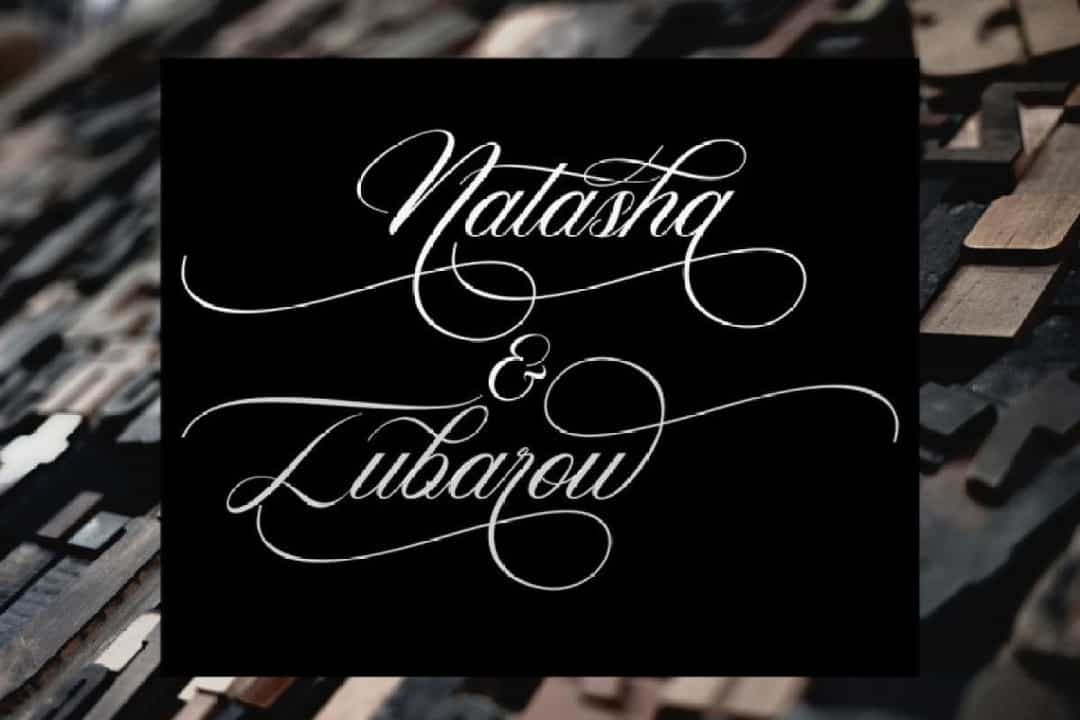 Vagentha Calligraphy Font Image 2