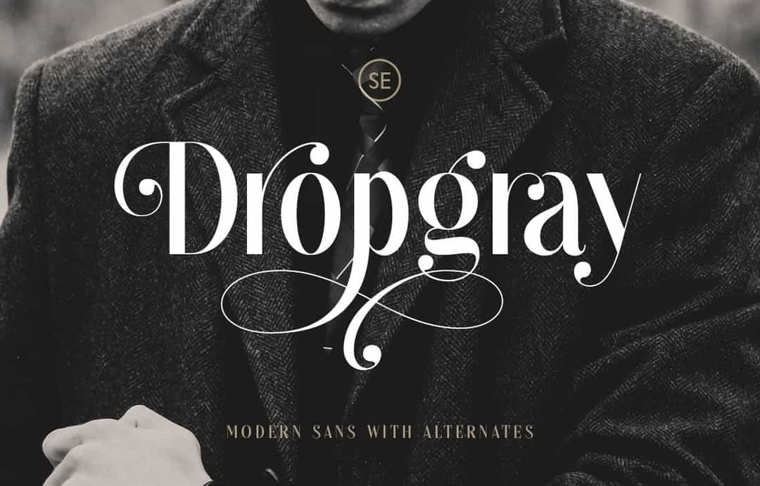 Dropgray Font Image 1