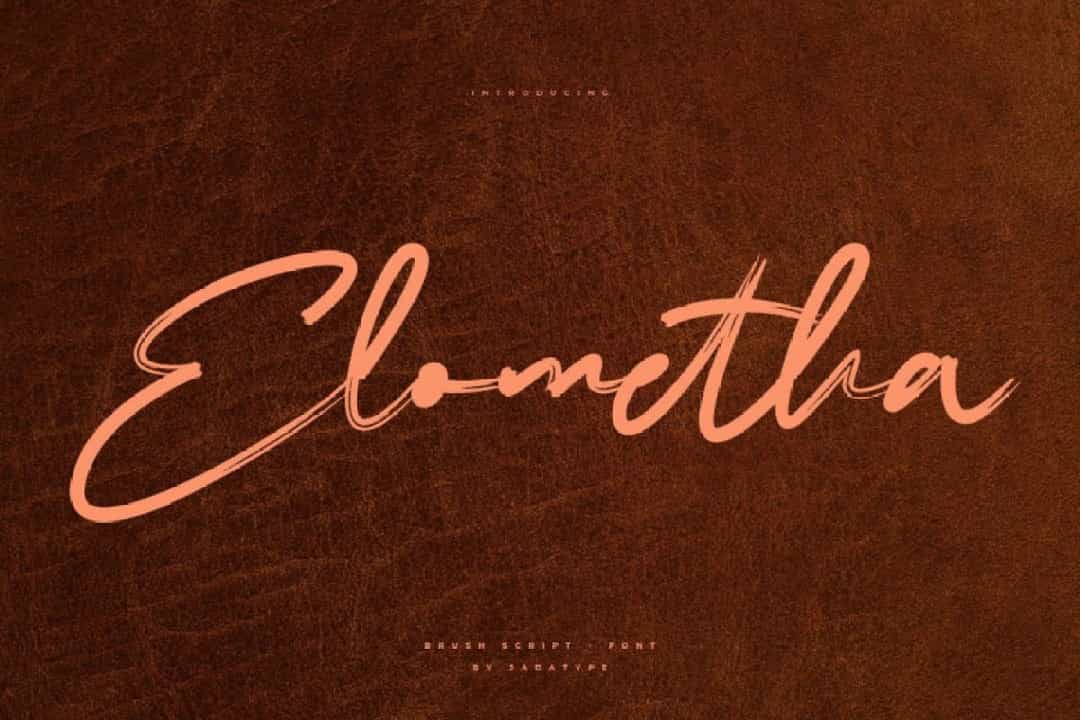 Elometha Font Image 1