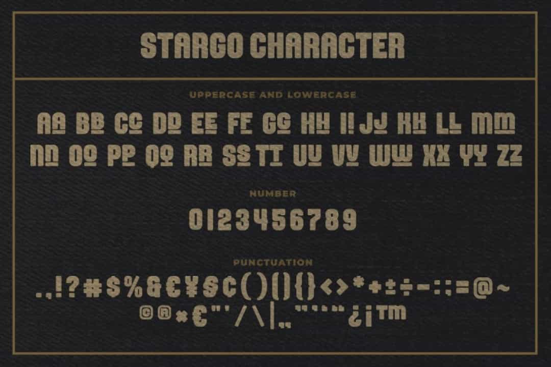 Stargo Font Image 3