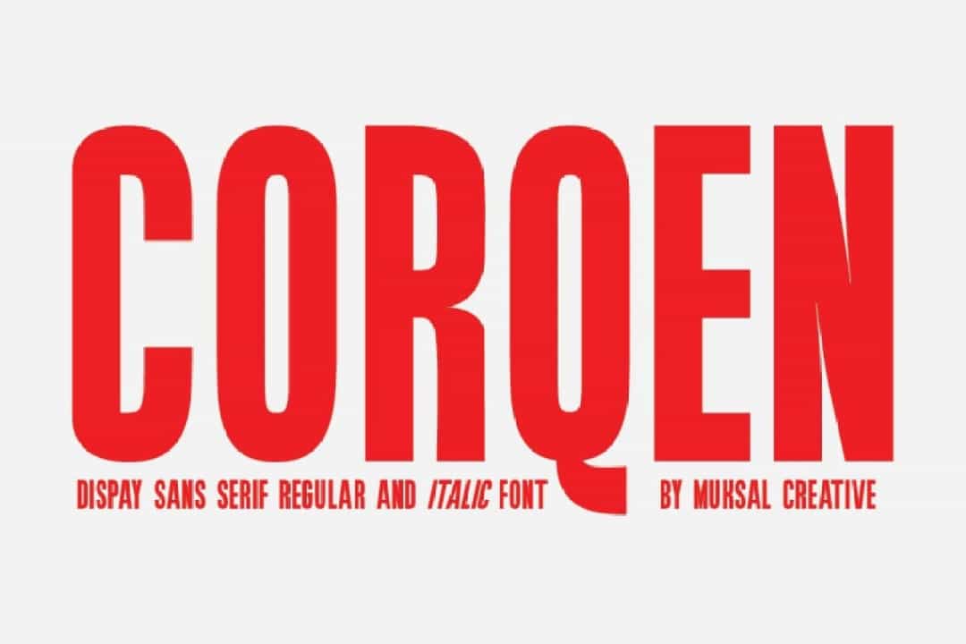 Corqen Font Image 1