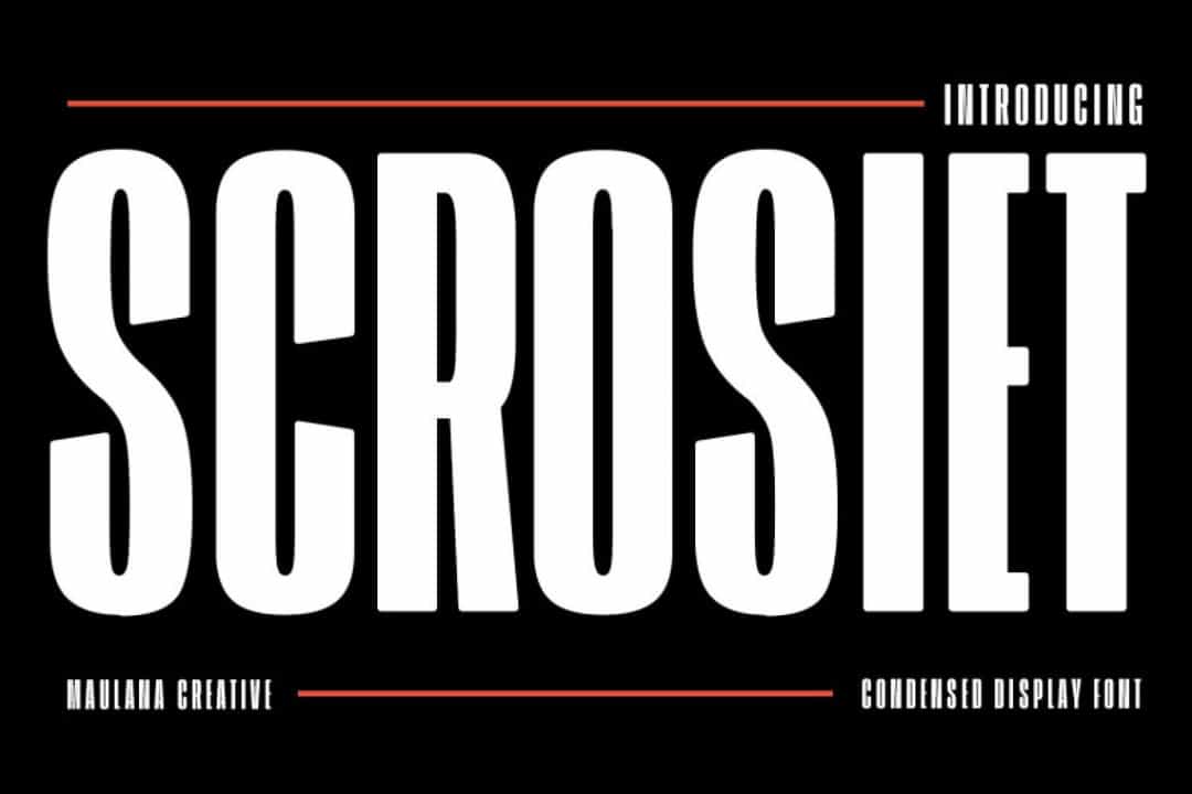 Scrosiet Font Image 1