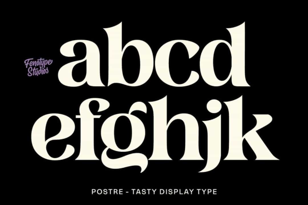 Postre Font Image 3