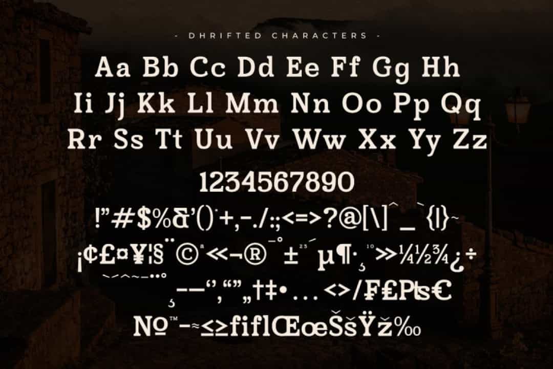 Dhrifted Font Image 3