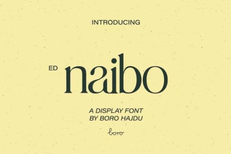 Naibo Font Image 1