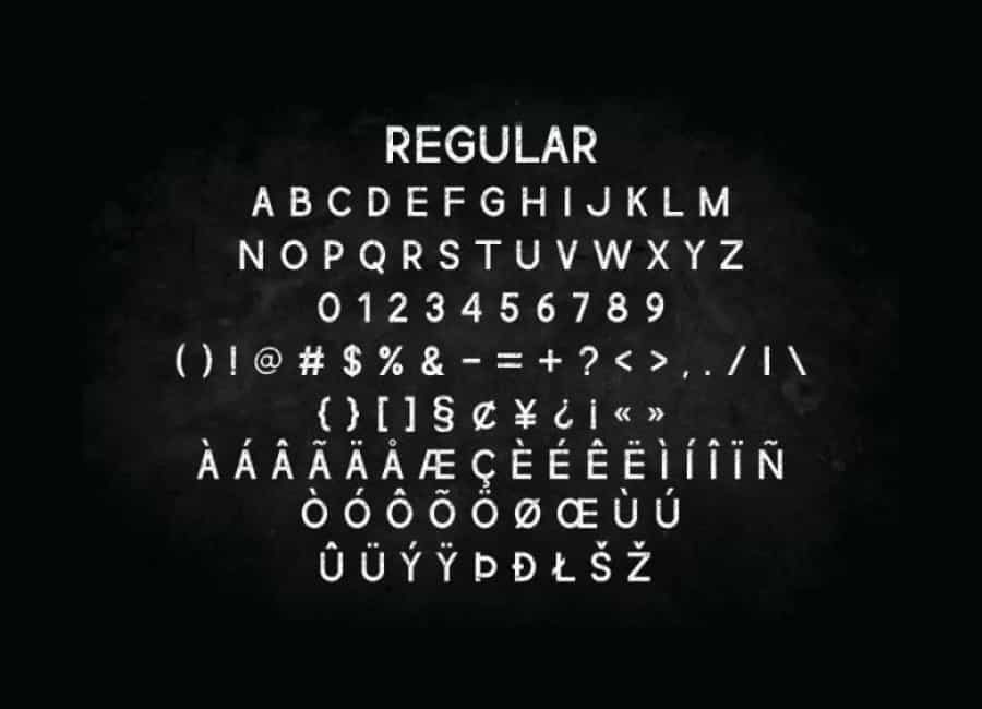 Simple Grunge Font Image 2