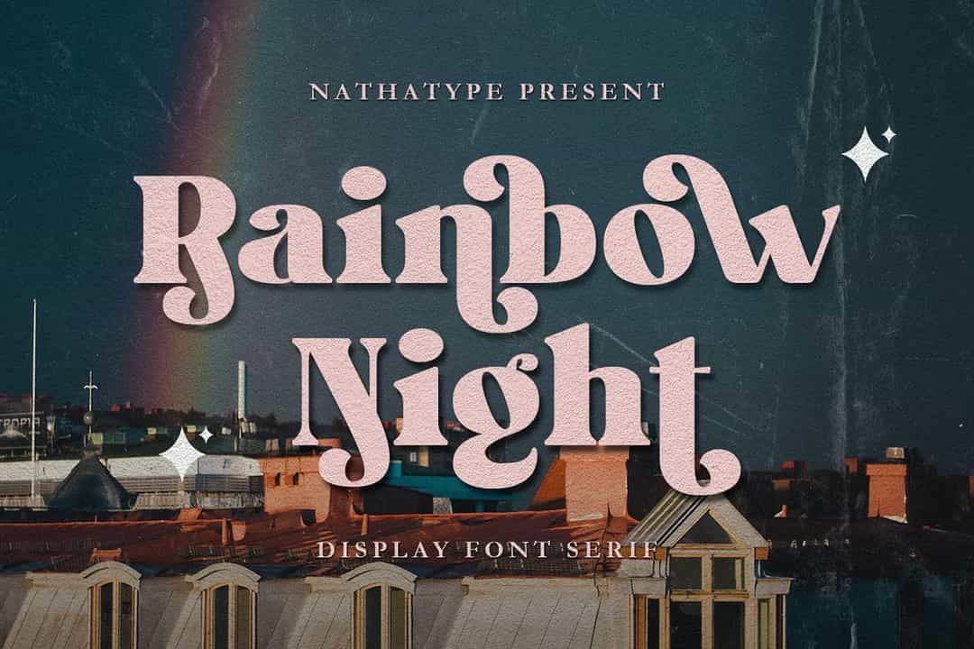 Rainbow Night Font Image 1