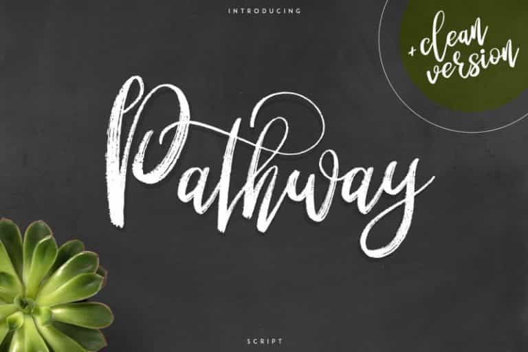 Pathway Script Font Image 1