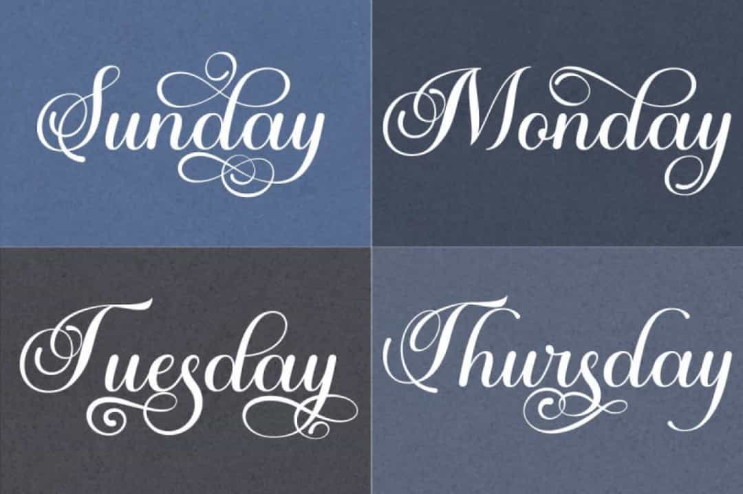 Autumn Flowers Font Image 2