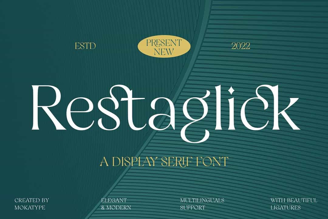 Restaglick Font Image 1