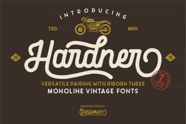 Hardner Vintage Font Image 1