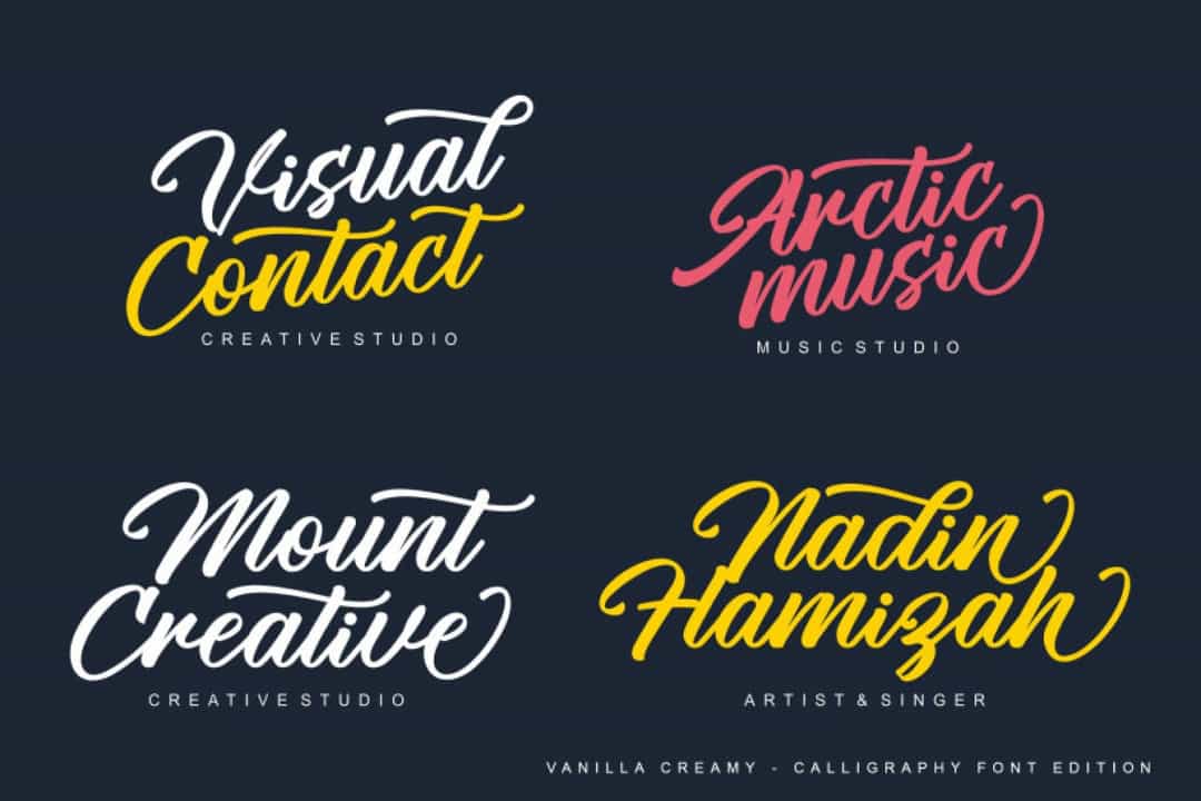 Vanilla Creamy Font Image 2