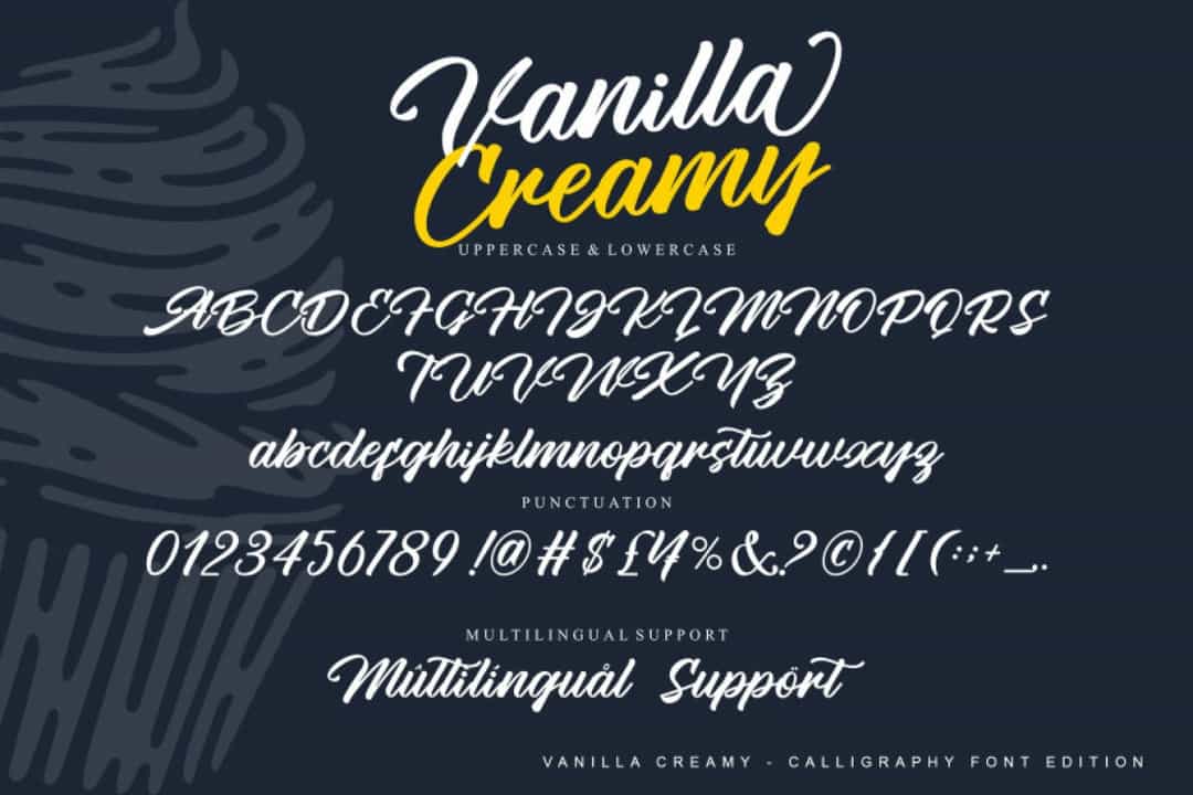 Vanilla Creamy Font Image 3