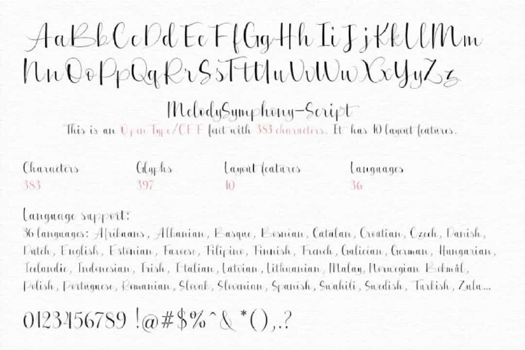 Melody Symphony Font Image 3