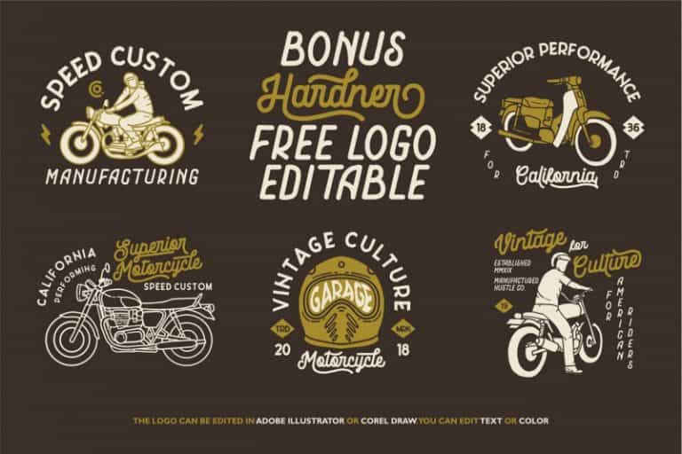 Hardner Vintage Font Image 2