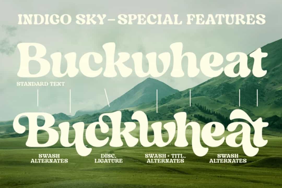 Indigo Sky Font Image 2