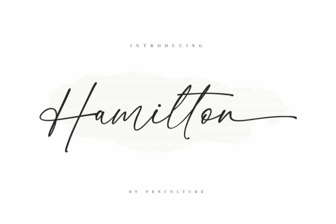 Hamilton Font Image 1