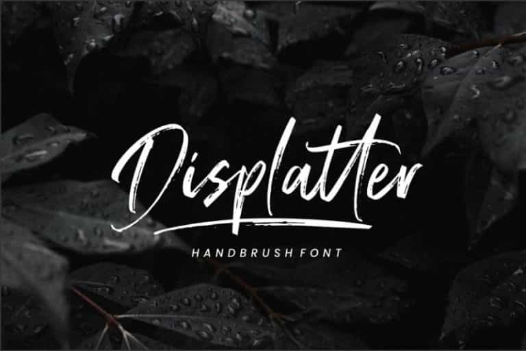 Displatter Handbrush Font Image 1