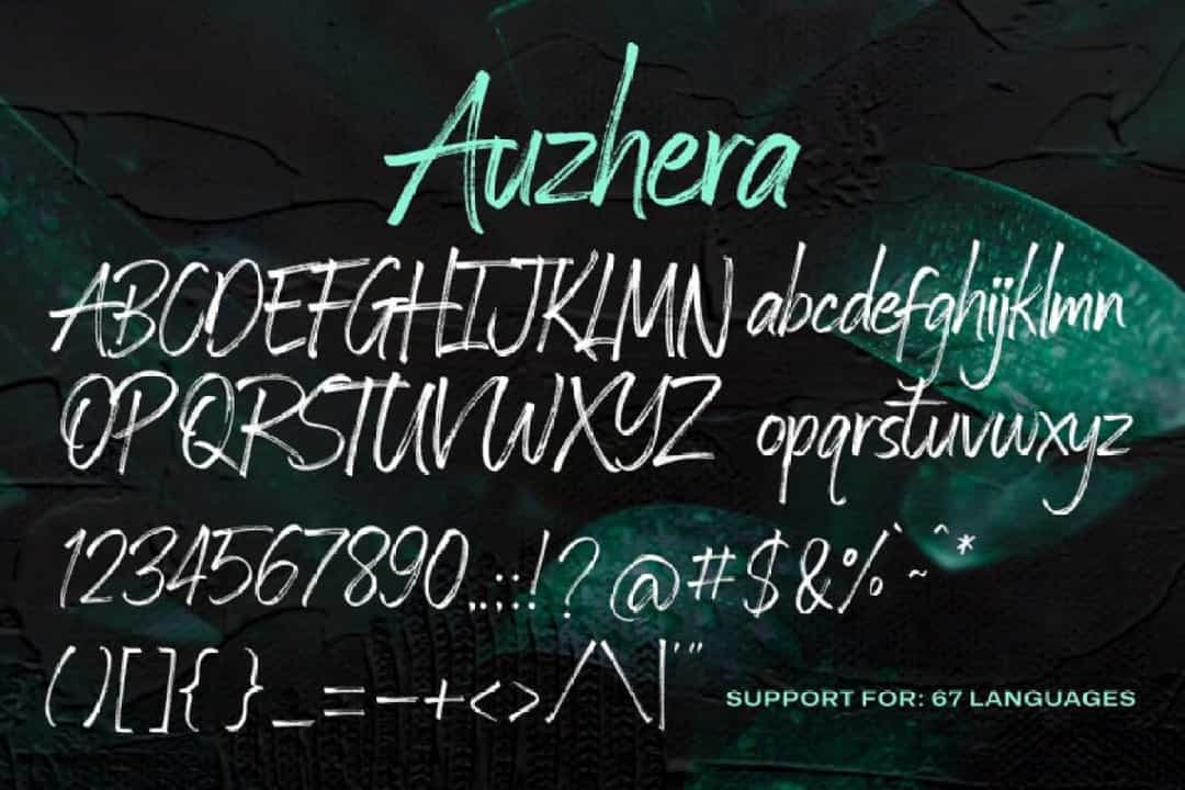 Auzhera Font Image 3