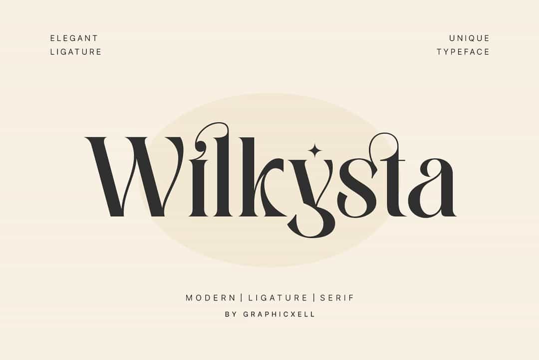 Wilkista Font Image 1